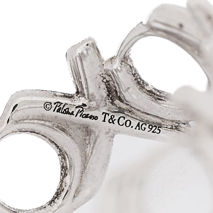 Tiffany Sterling Silver Paloma Picasso XO Band Ring 54 6.75 4 of 5