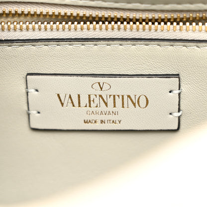 Valentino Garavani Nappa Enamel Medium Roman Stud Shoulder Bag Bag Ivory 6 of 10