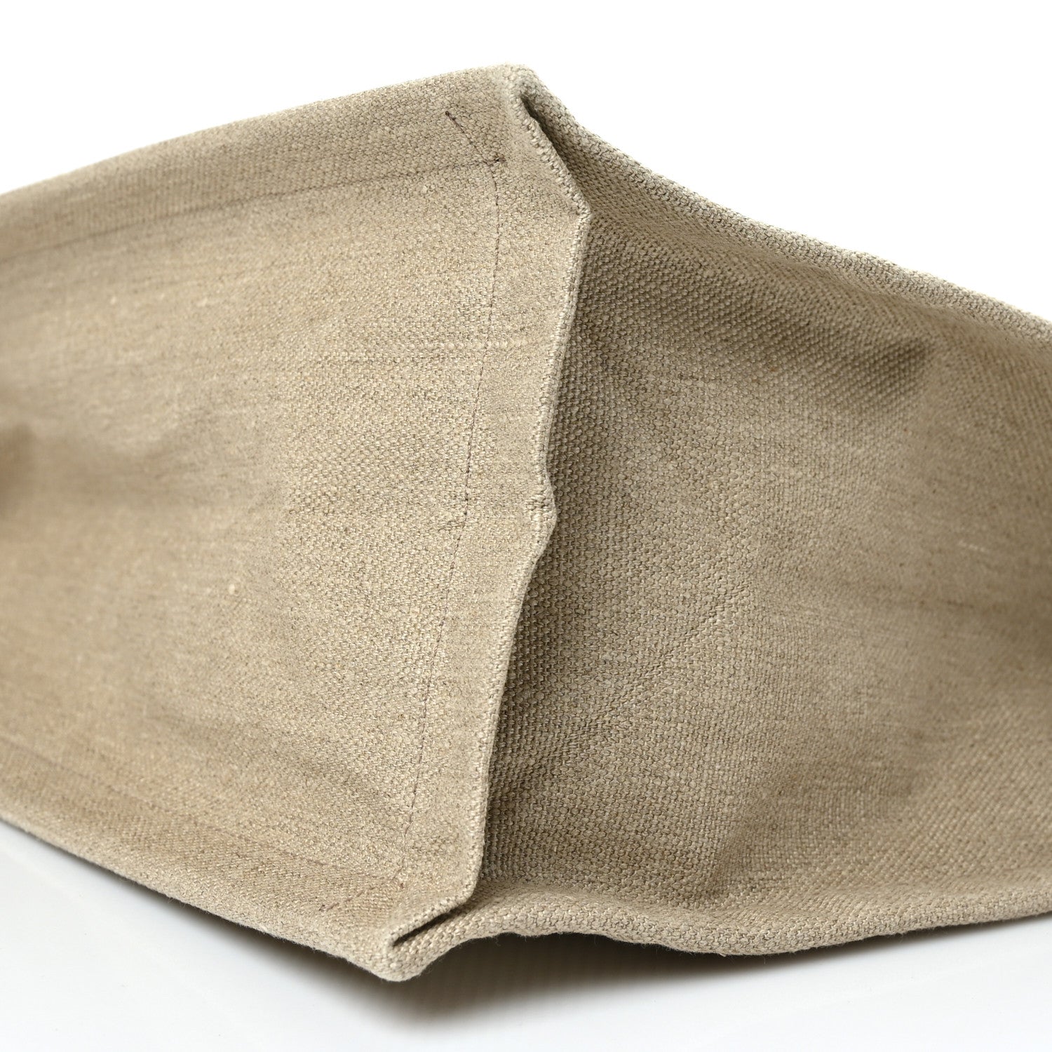 Saint Laurent Linen Calfskin Small Rive Gauche Tote Beige Sea Salt 7 of 8