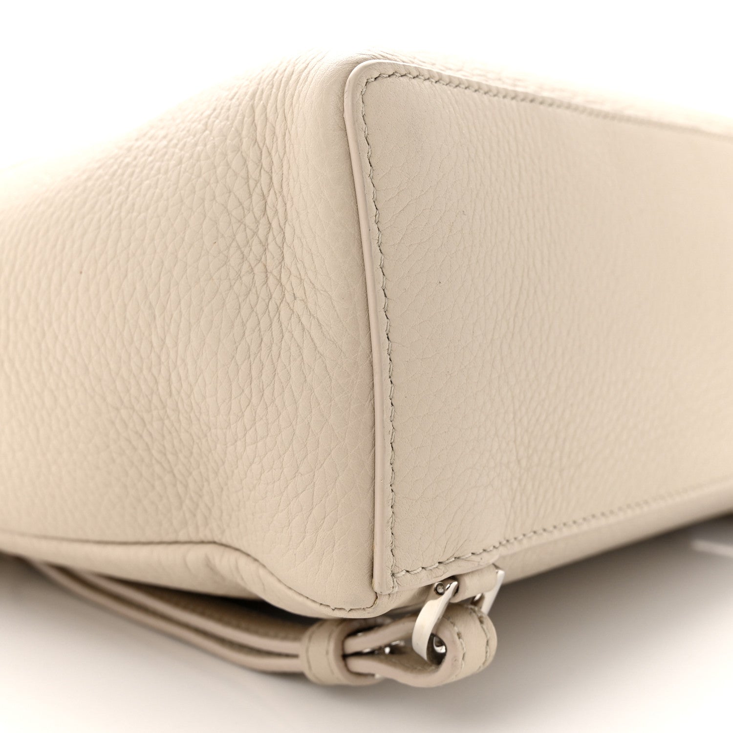 Loro Piana Grained Calfskin Extra Pocket L23.5 Backpack Dust Stone 8 of 16