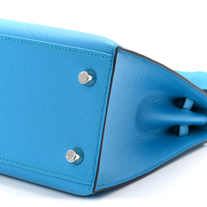 Hermes Epsom Kelly Sellier 25 Bleu Frida 10 of 11