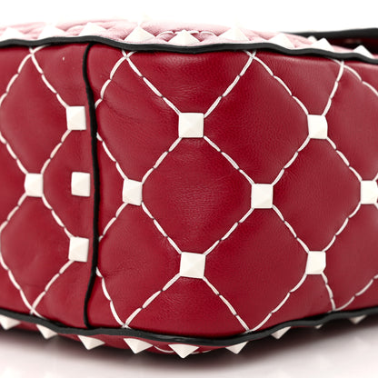 Valentino Garavani Lambskin Medium Free Rockstud Spike Shoulder Bag Rosso Valentino 9 of 12