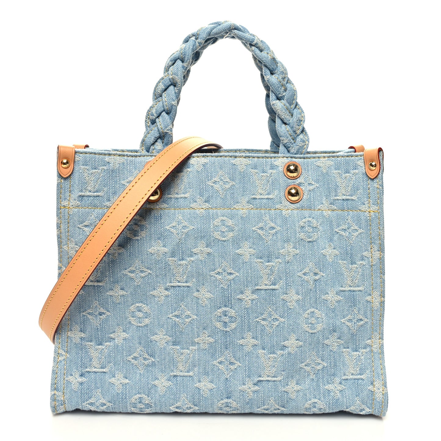 Monogram Washed Denim Let Go PM Sky Blue