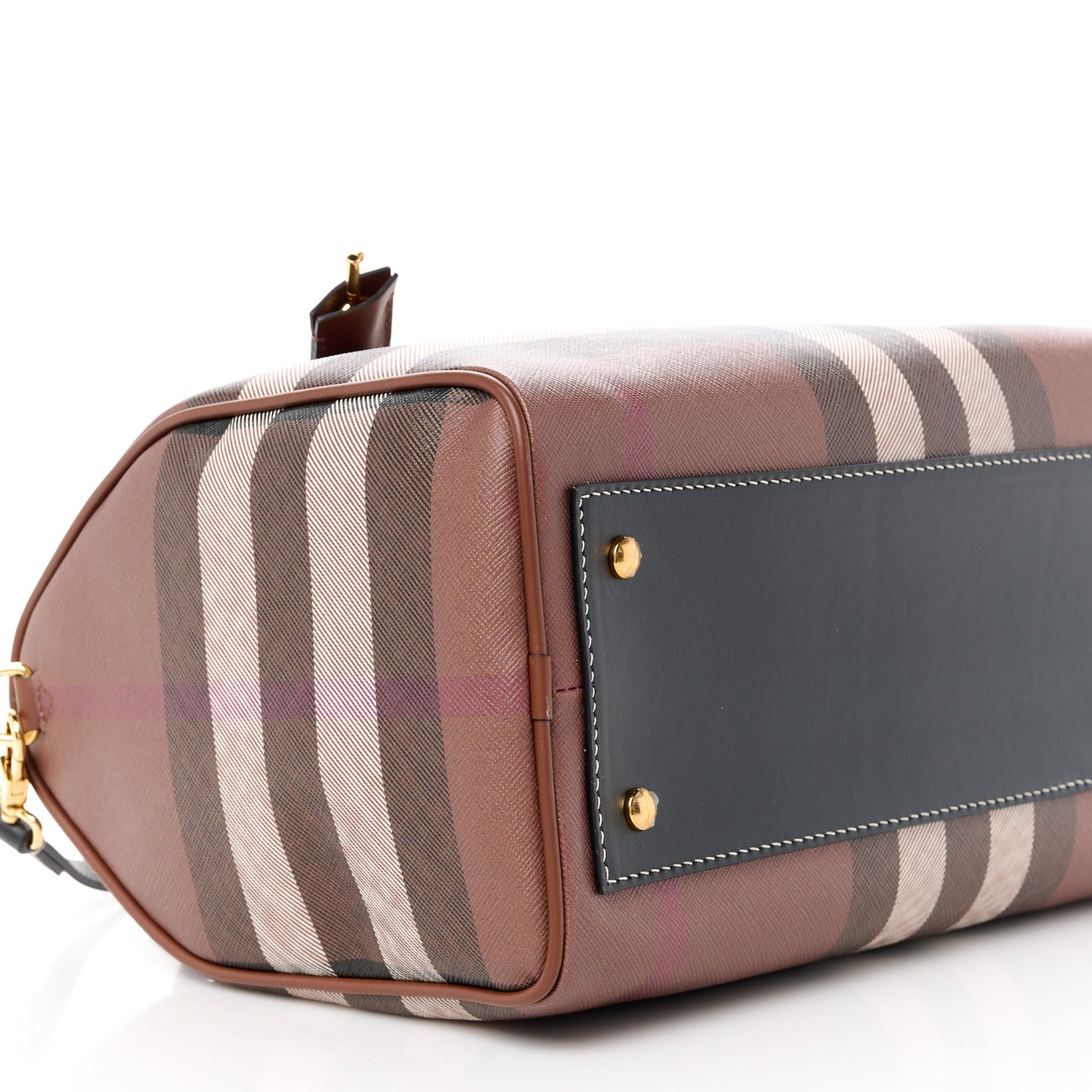 E-canvas Check Bowling Bag Dark Birch Brown