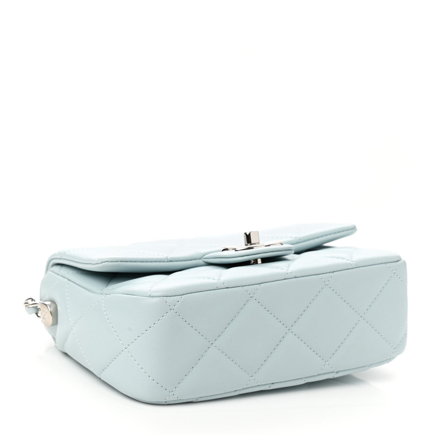 Chanel Lambskin Quilted Mini My Perfect Flap Light Blue 4 of 11