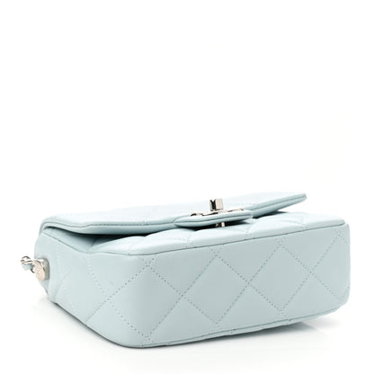 Chanel Lambskin Quilted Mini My Perfect Flap Light Blue 4 of 11