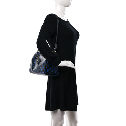 Louis Vuitton Colored Monogram Speedy Amazon PM Blue Black 2 of 8