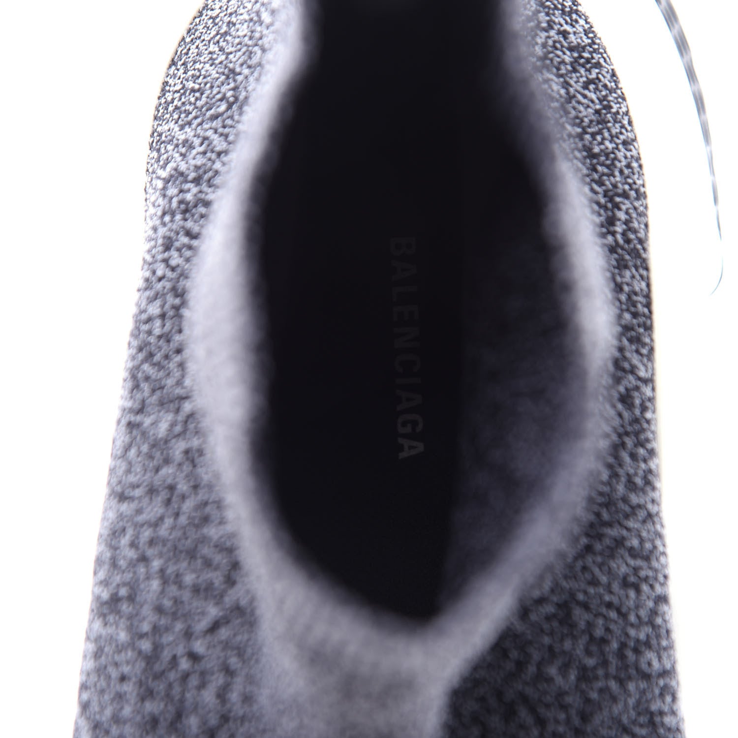 Balenciaga Chine Knit Bi-Color Sole Mens Speed Sneakers 45 Black White 7 of 10