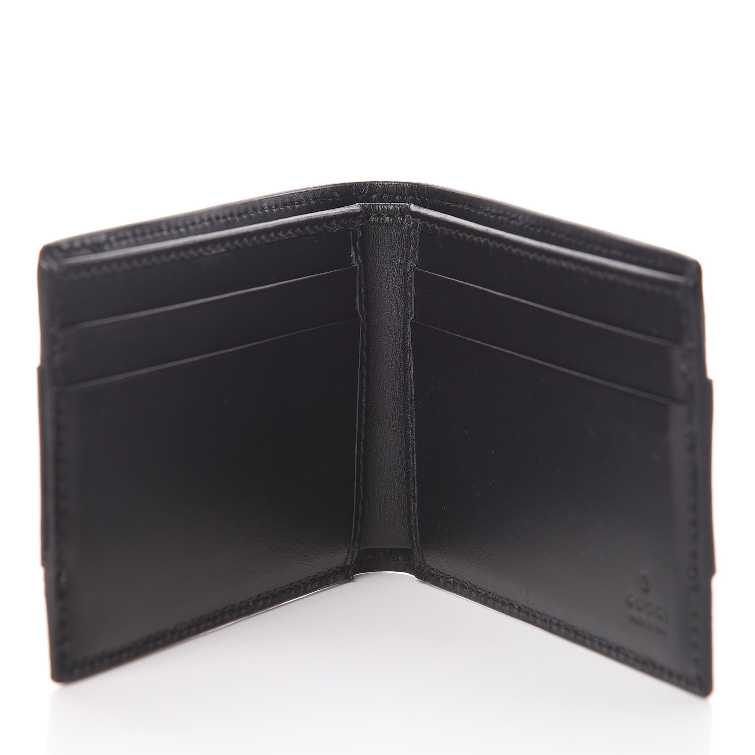 Gucci GG Supreme Monogram Bi-Fold Wallet Black 5 of 6
