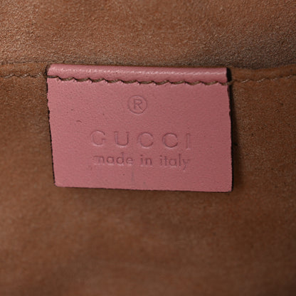 Gucci Calfskin Matelasse Small GG Marmont Chain Shoulder Bag Wild Rose 6 of 12