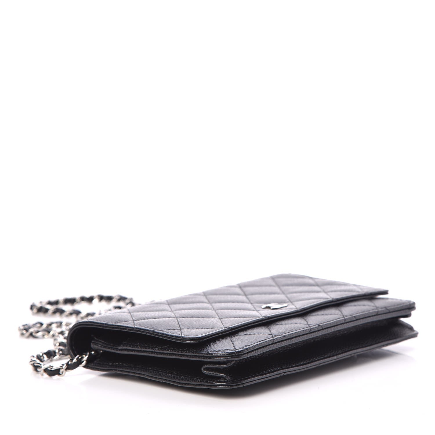 Chanel Caviar Quilted Wallet On Chain WOC Black 4 of 10
