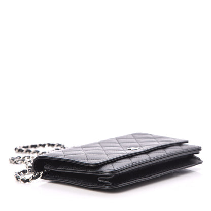 Chanel Caviar Quilted Wallet On Chain WOC Black 4 of 10