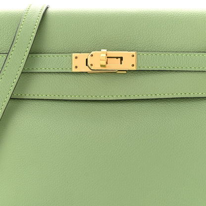 Hermes Evercolor Kelly Danse II Belt Bag Vert Criquet 8 of 13