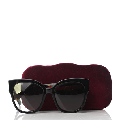 Gucci Acetate Square Frame Web Sunglasses GG0059S Black Tortoise 8 of 8