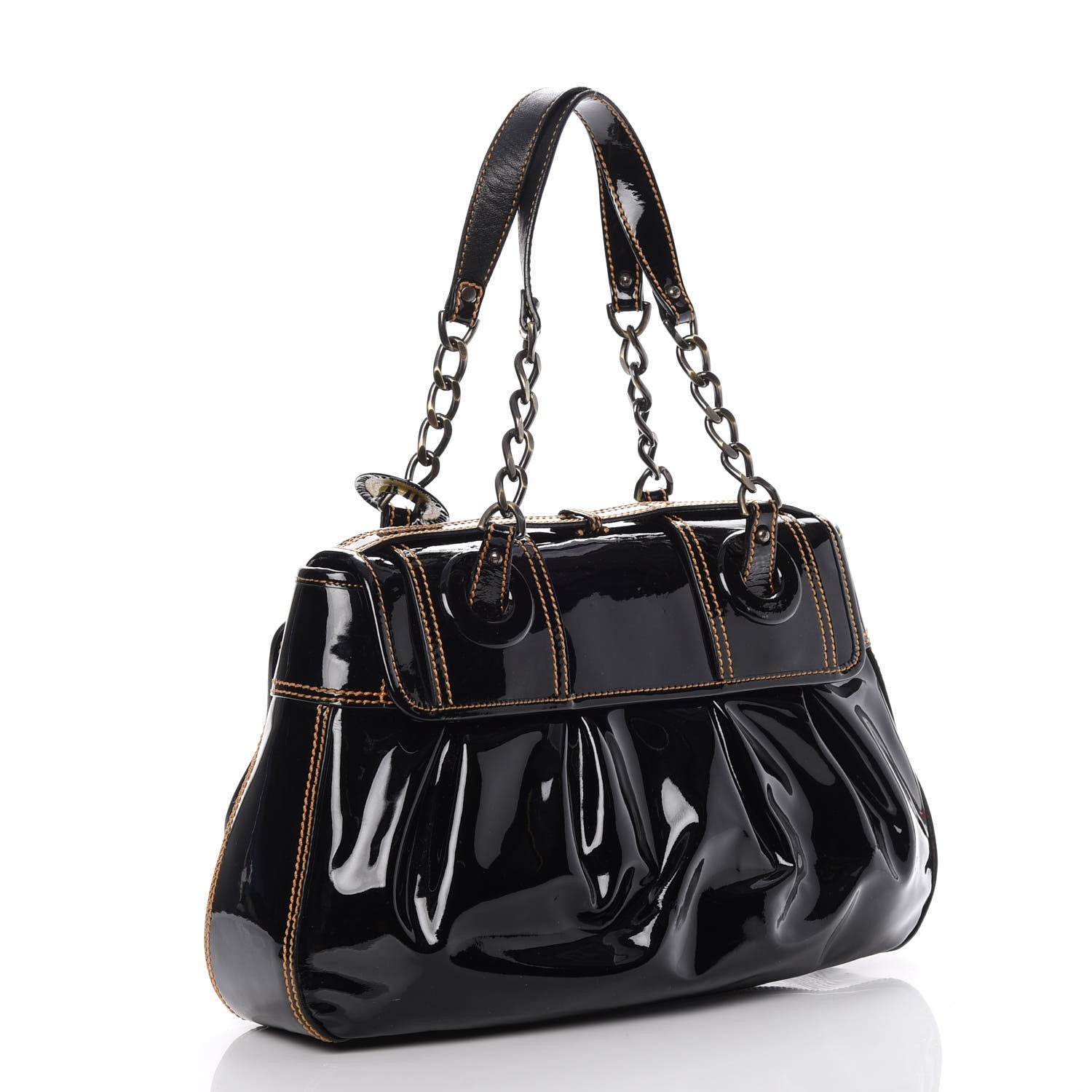 Fendi Patent B Bag Black 2 of 11