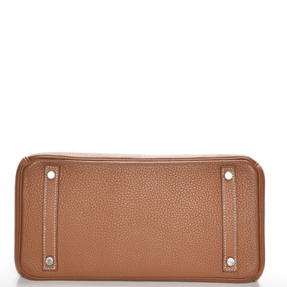 Hermes Taurillon Clemence Birkin 30 Gold 6 of 26