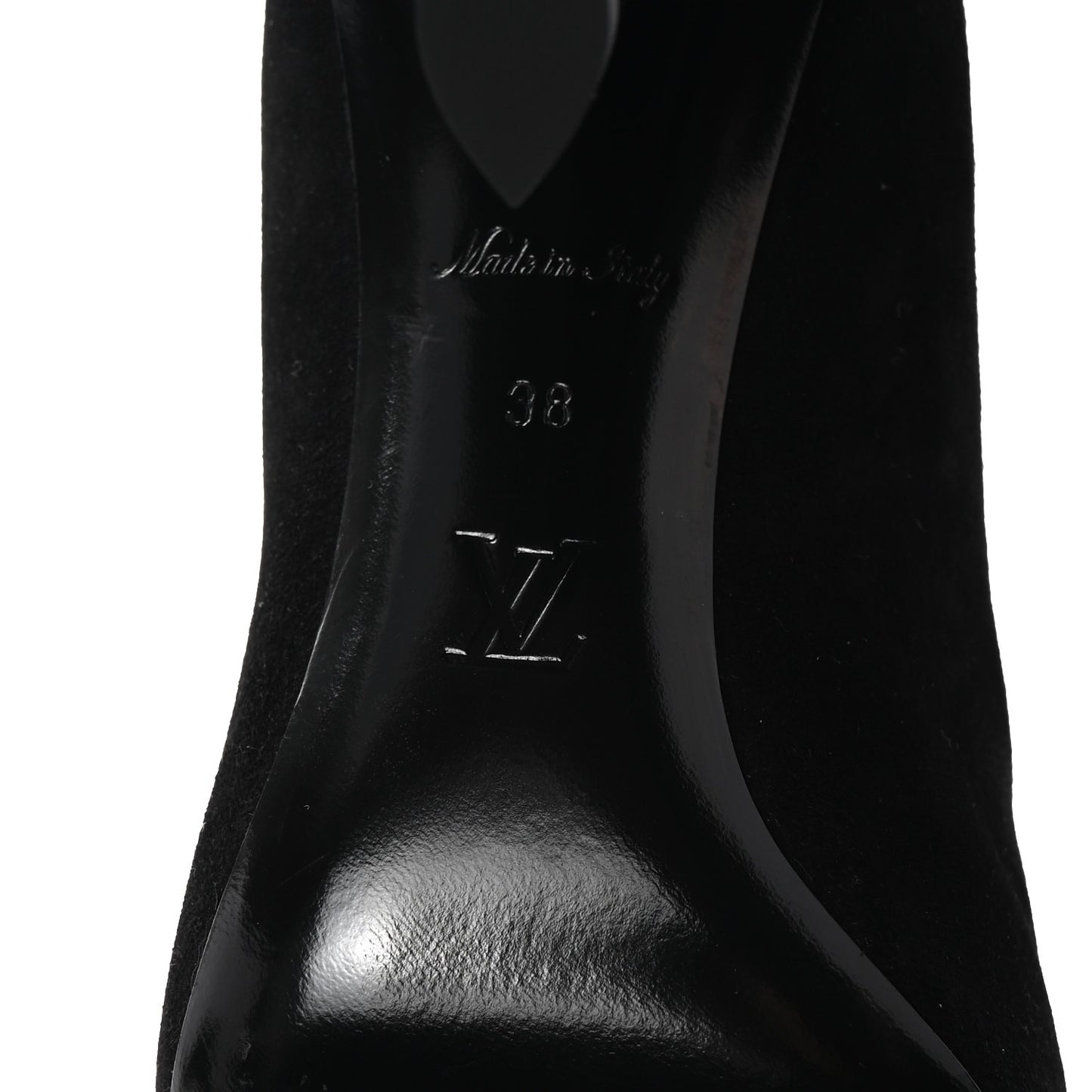 Suede Monogram Uniformes Cap Toe Chelsea 80mm Ankle Boots 38 Black