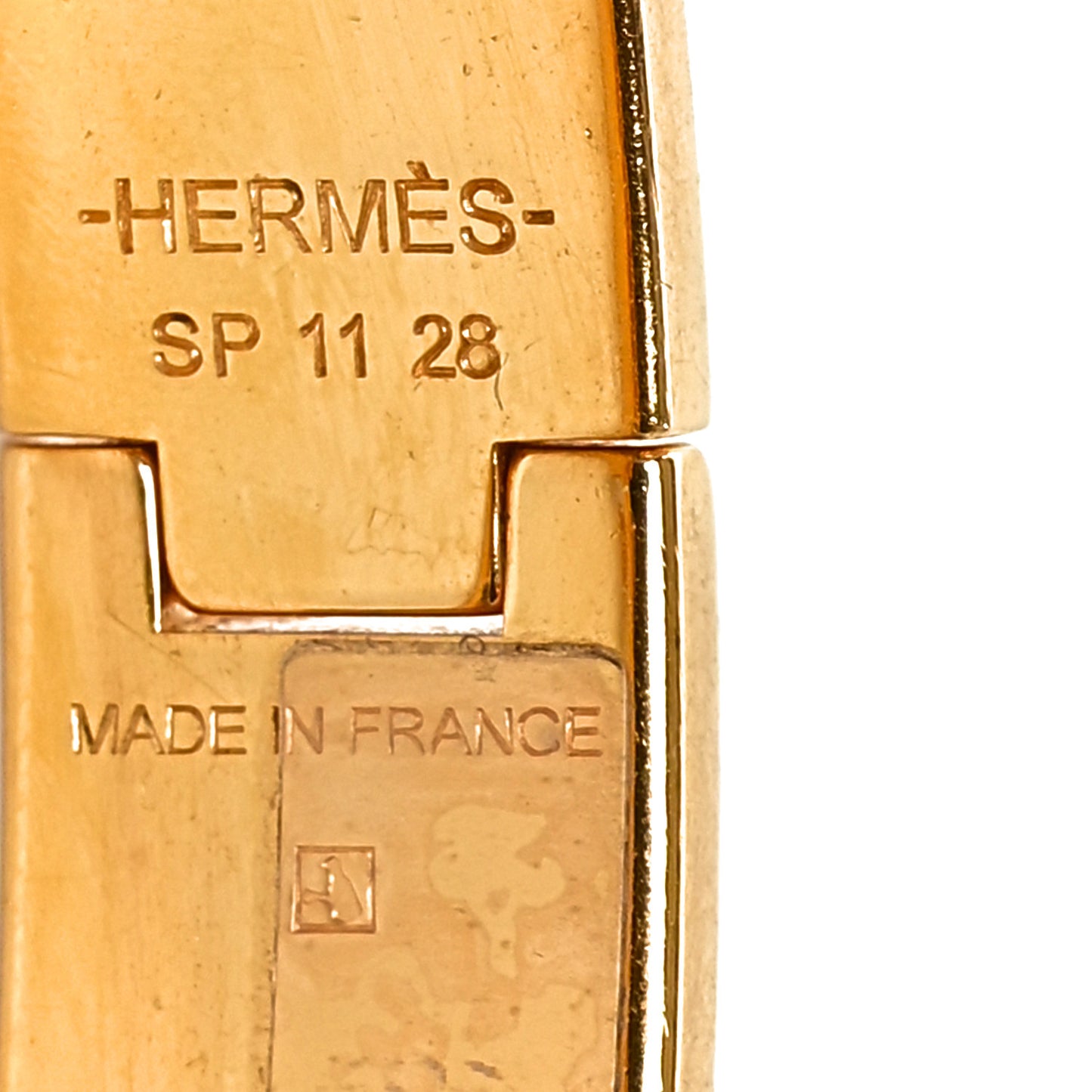 Enamel Narrow Clic Clac H Bracelet PM Black