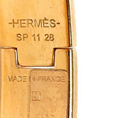 Hermes Enamel Narrow Clic Clac H Bracelet PM Black 4 of 5