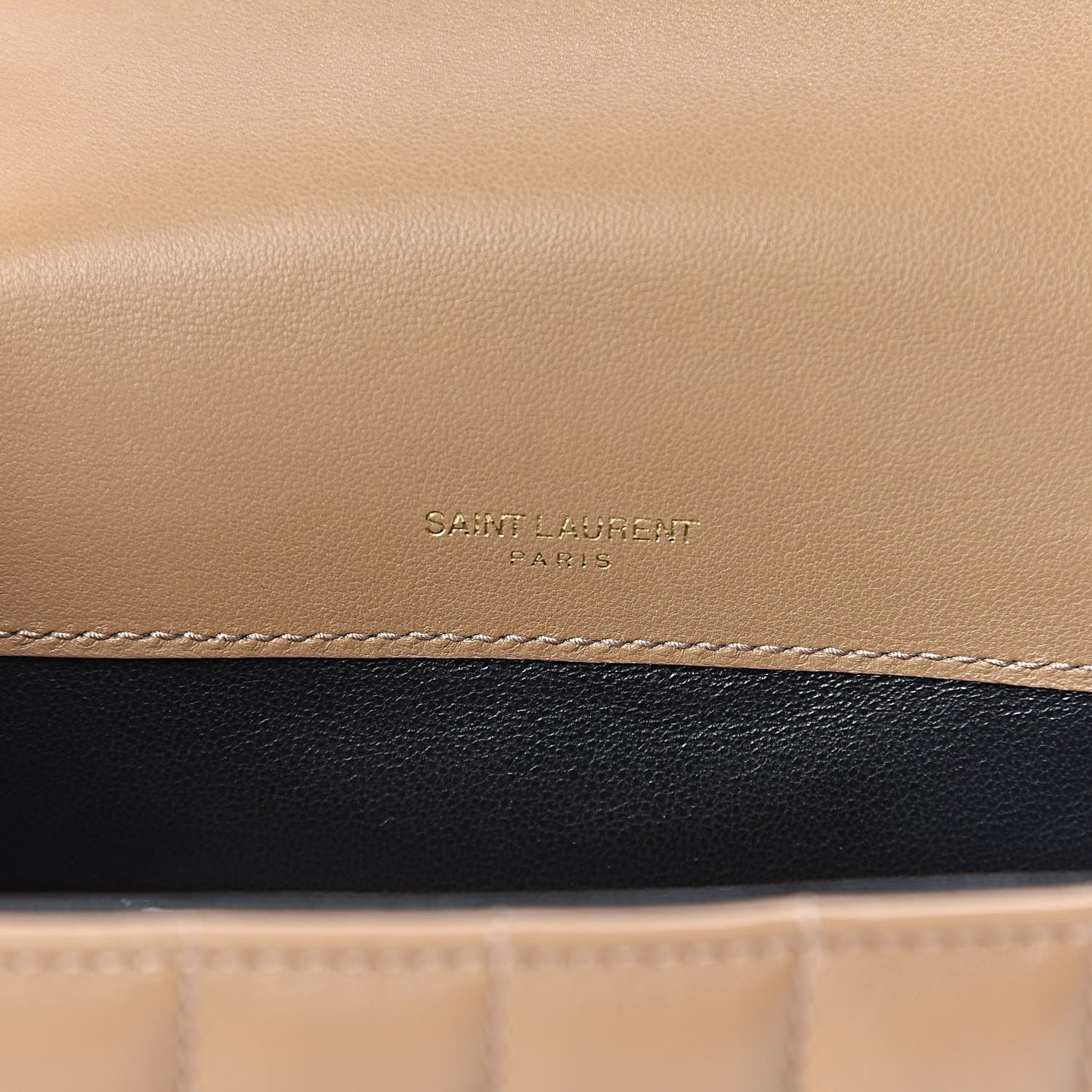 Lambskin Matelasse Monogram Medium Vicky Chain Bag Brown
