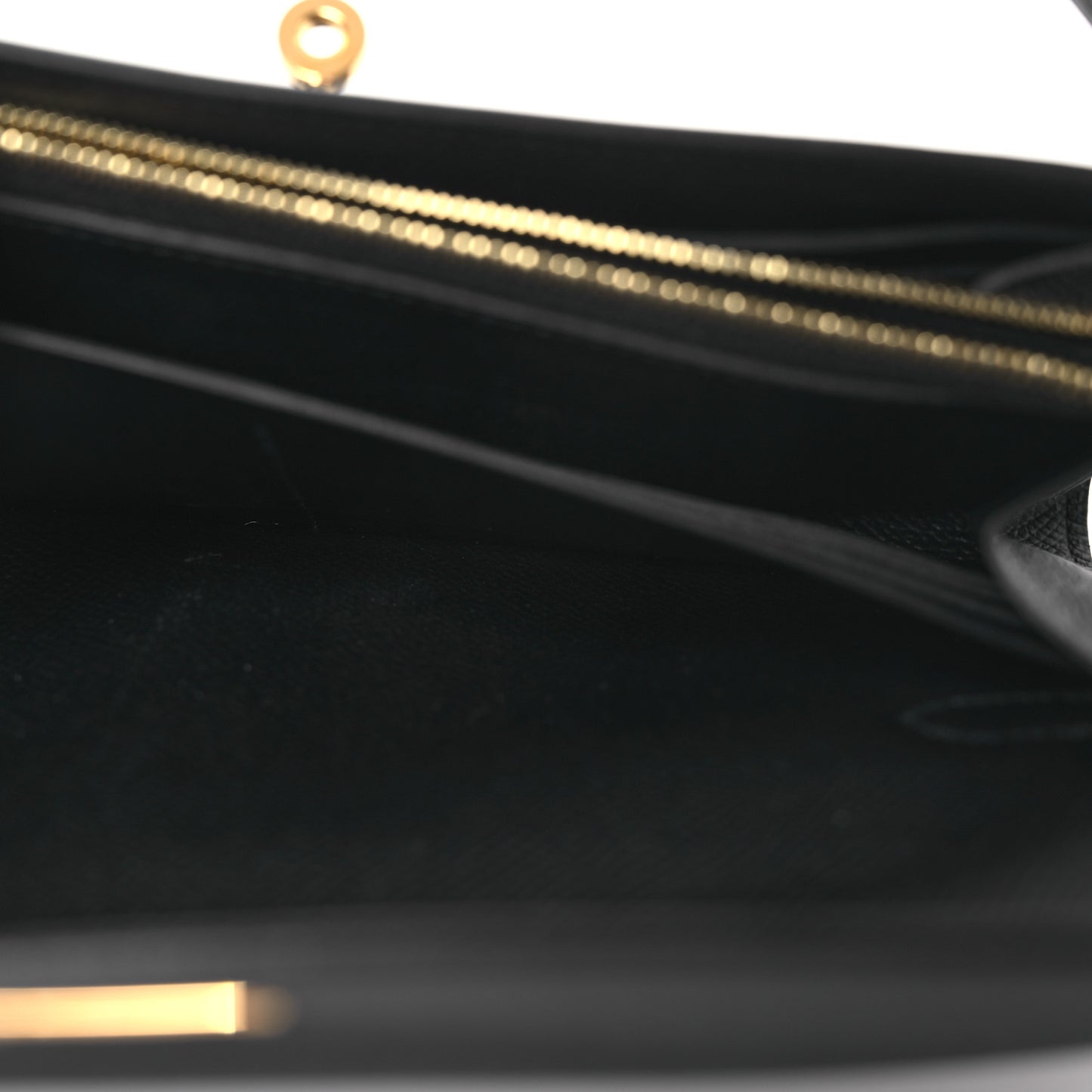 Epsom Kelly Longue Wallet Black