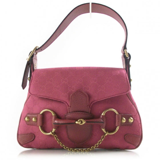 Gucci Monogram Horsebit Flap Bag Fuschia 1 of 10