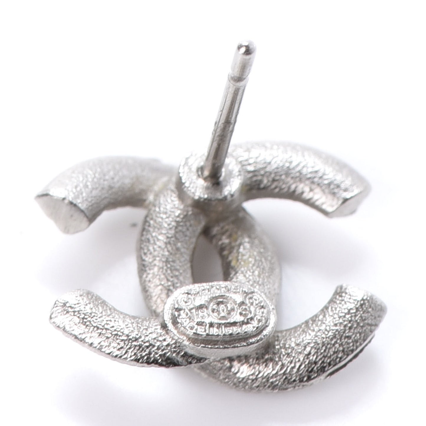 Crystal Timeless CC Earrings Silver