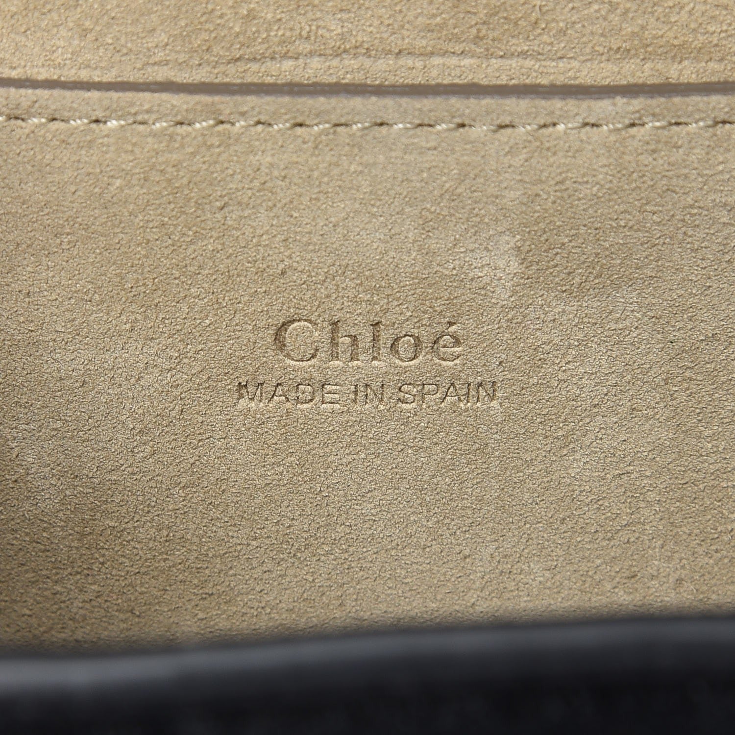 Chloe Velvet Calfskin Star Mini Faye Bracelet Bag Black 6 of 6