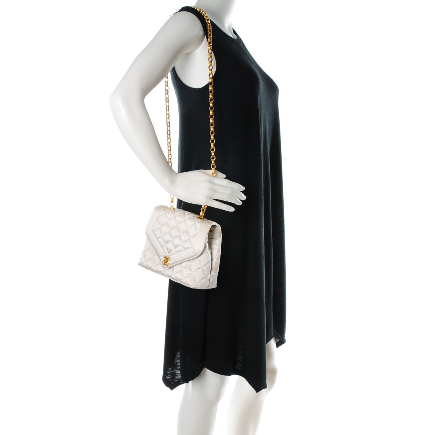 Chanel Satin Quilted Small Single Flap 2 of 9