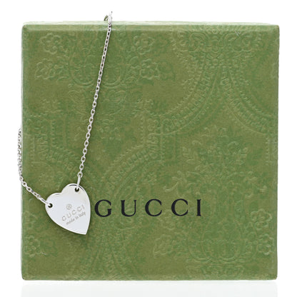 Gucci Sterling Silver Trademark Heart Bracelet 4 of 4