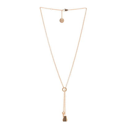 Hermes 18K Rose Gold Kelly Clochette Necklace 3 of 5