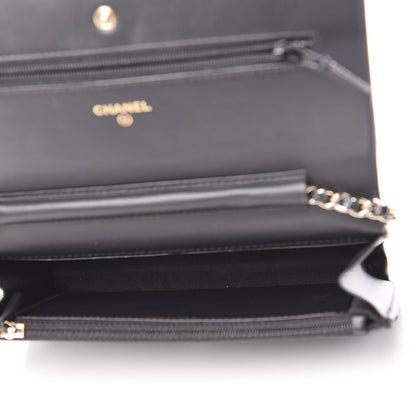 Chanel Caviar Timeless CC Wallet On Chain WOC Black 5 of 14