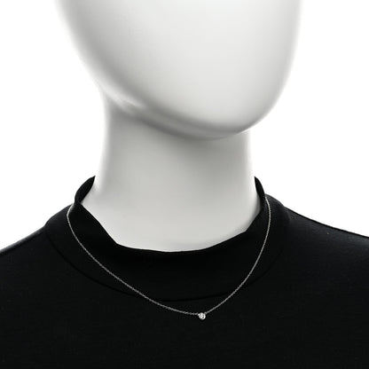 Tiffany Platinum Diamond .17ct Elsa Peretti Diamonds by the Yard Pendant Necklace 2 of 5