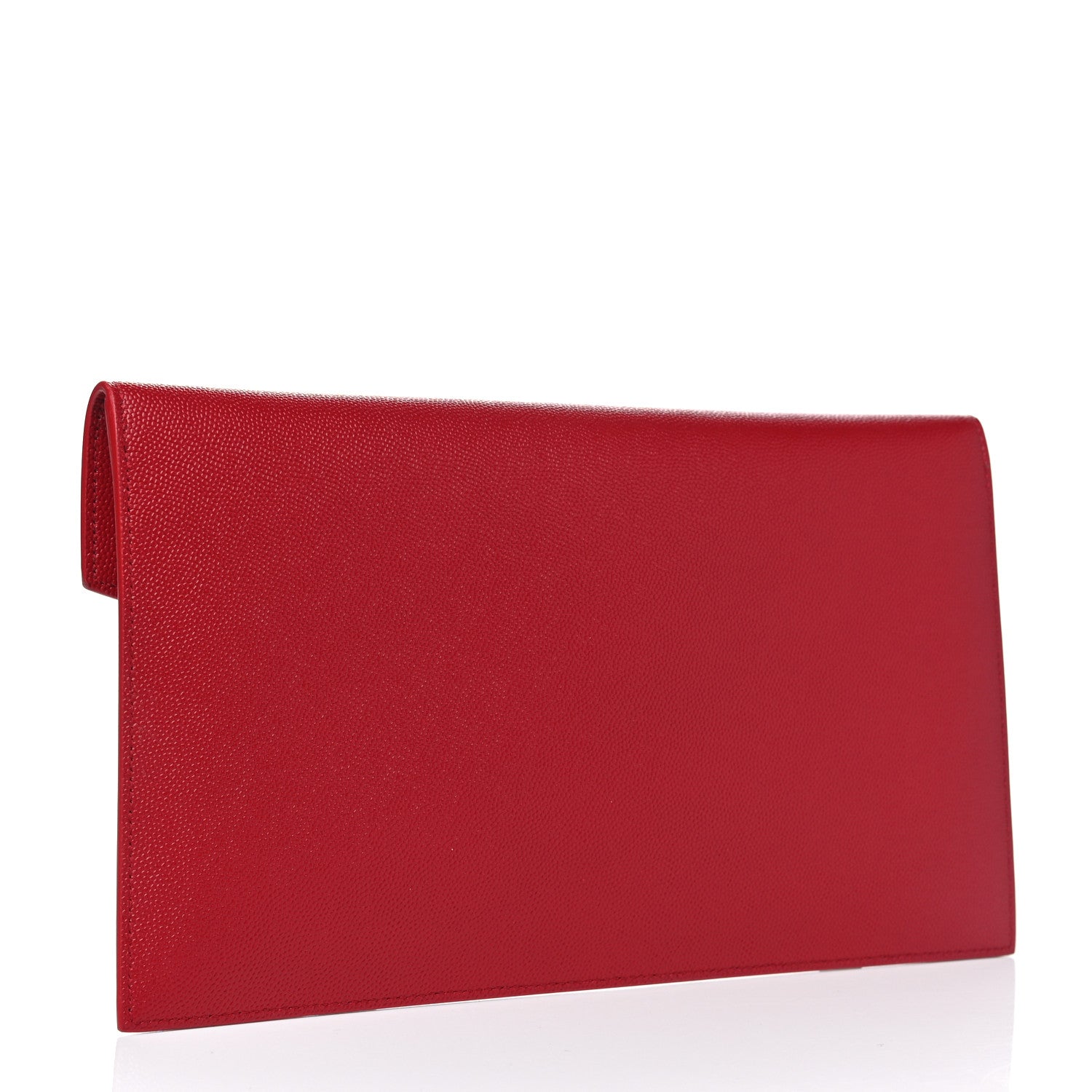 Saint Laurent Grain De Poudre Uptown Pouch Red 2 of 4