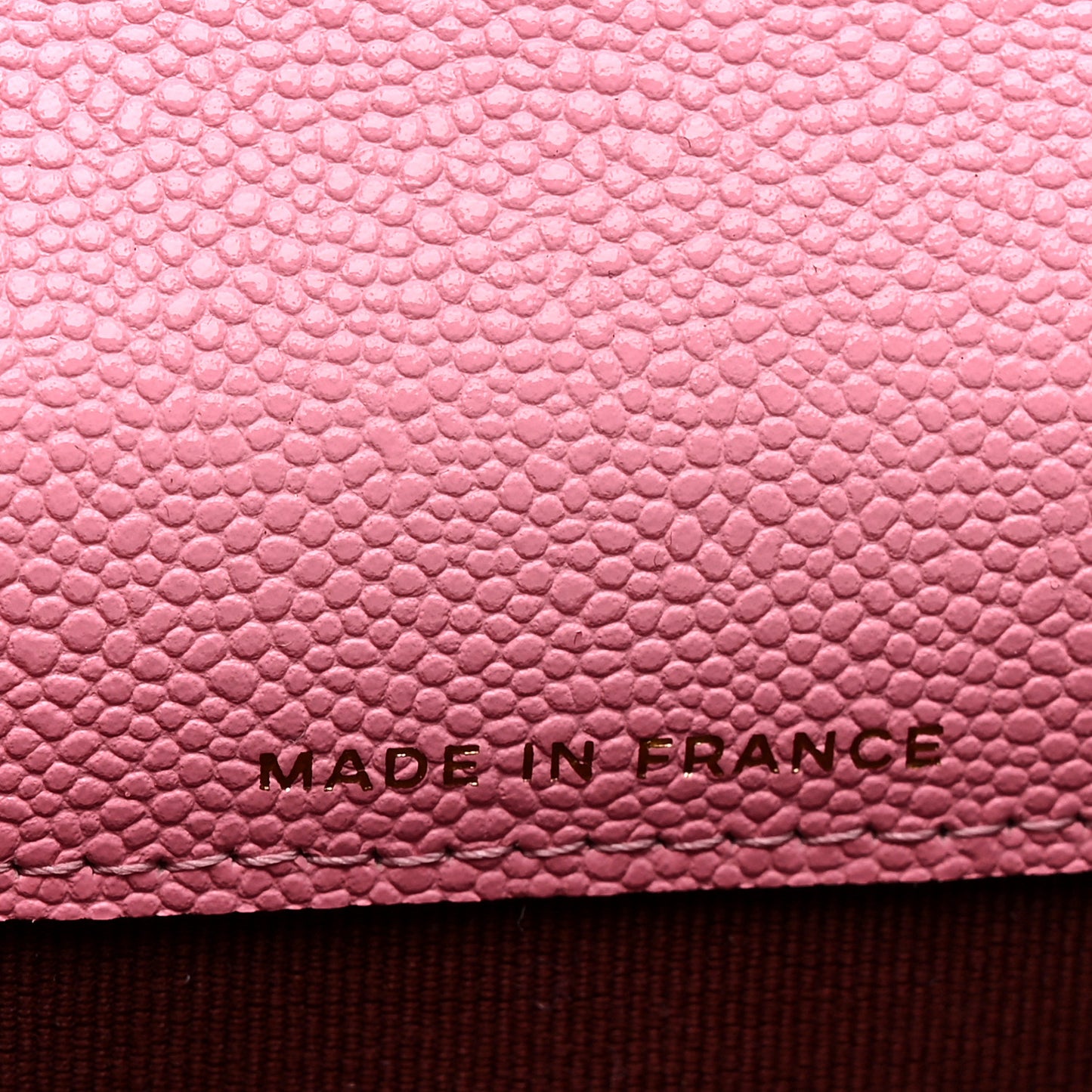 Shiny Caviar Chevron Quilted Flap Card Holder Pink