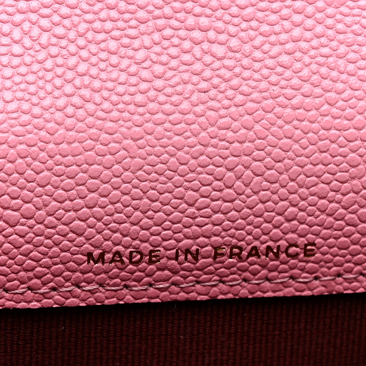Chanel Shiny Caviar Chevron Quilted Flap Card Holder Pink 7 of 9