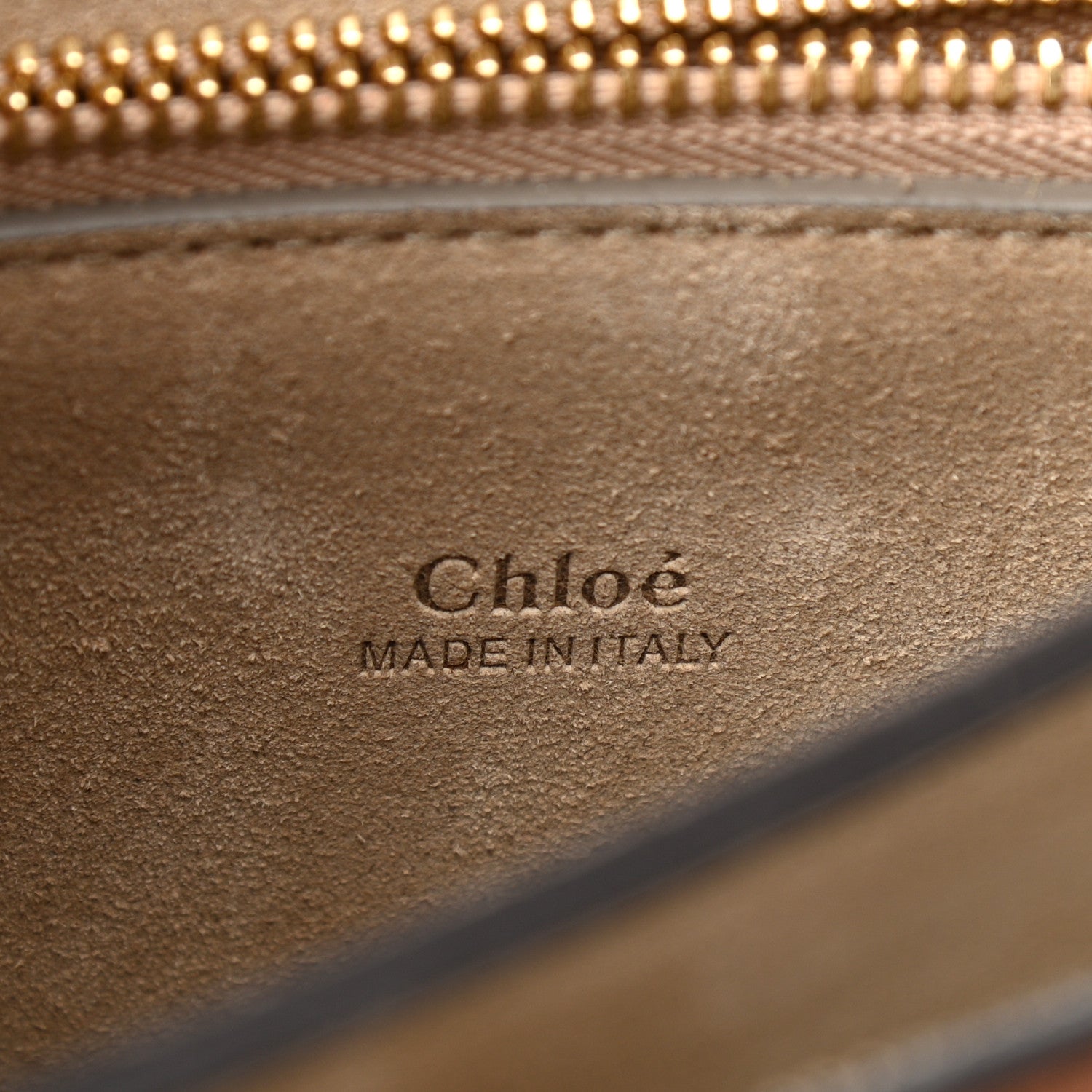 Chloe Suede Calfskin Small Faye Top Handle Bag Tobacco 6 of 11