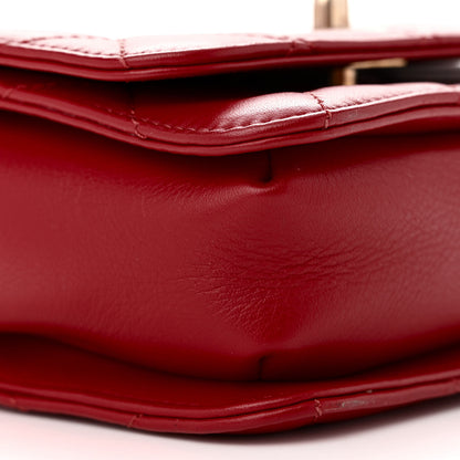 Chanel Lambskin Quilted Small Multiple Chain Flap Red 9 of 10
