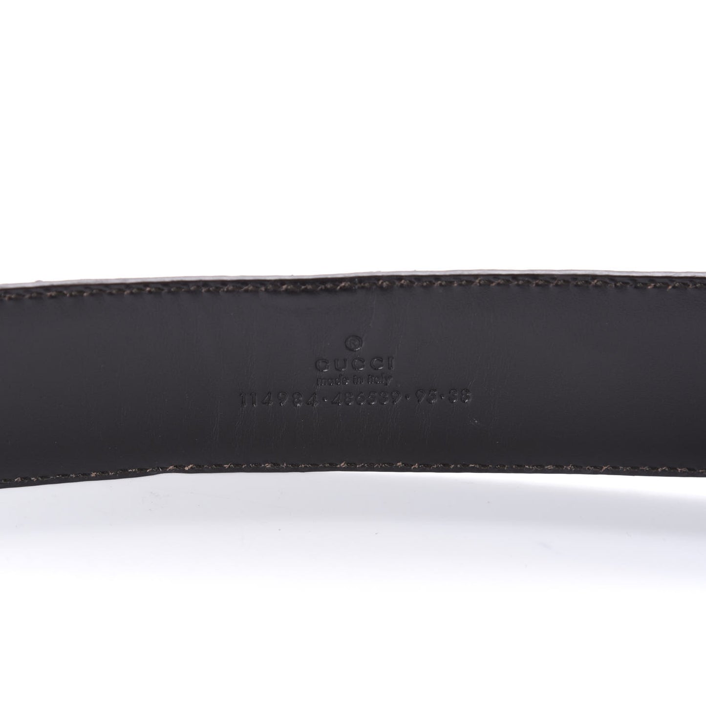 Guccissima Interlocking G Belt 95 38 Black