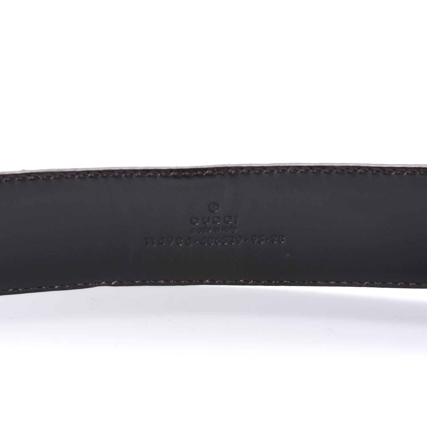 Gucci Guccissima Interlocking G Belt 95 38 Black 5 of 7