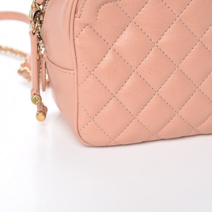 Chanel Calfskin Quilted CC Small Vanity Case Dark Beige 9 of 9