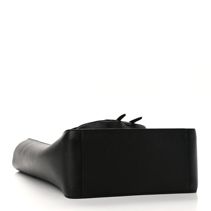 Christian Dior Grained Calfskin Saddle Tote Black 4 of 13