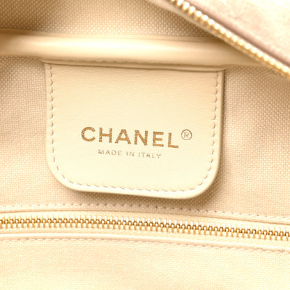 Chanel Suede Calfskin Large Perfect Bowling Bag Grey 6 of 10