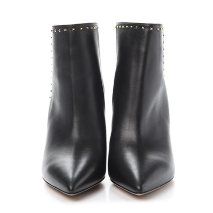 Valentino Garavani Calfskin Lovestud Ankle Boots 38 Black 2 of 8