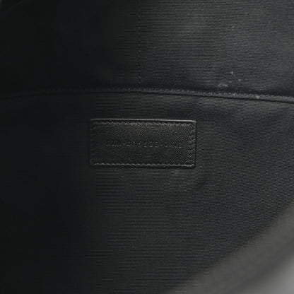 Saint Laurent Calfskin Crocodile Embossed Tablet Pouch Black 7 of 10