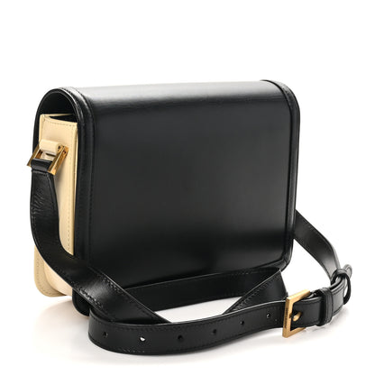 Saint Laurent Soft Ultracalfskin Monogram Medium Solferino Satchel Black Burro 2 of 13