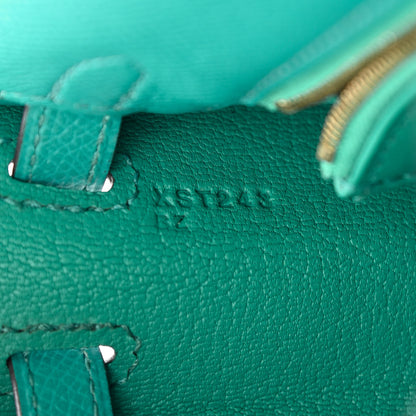 Hermes Epsom Kelly Sellier 25 Bleu Paon 7 of 14