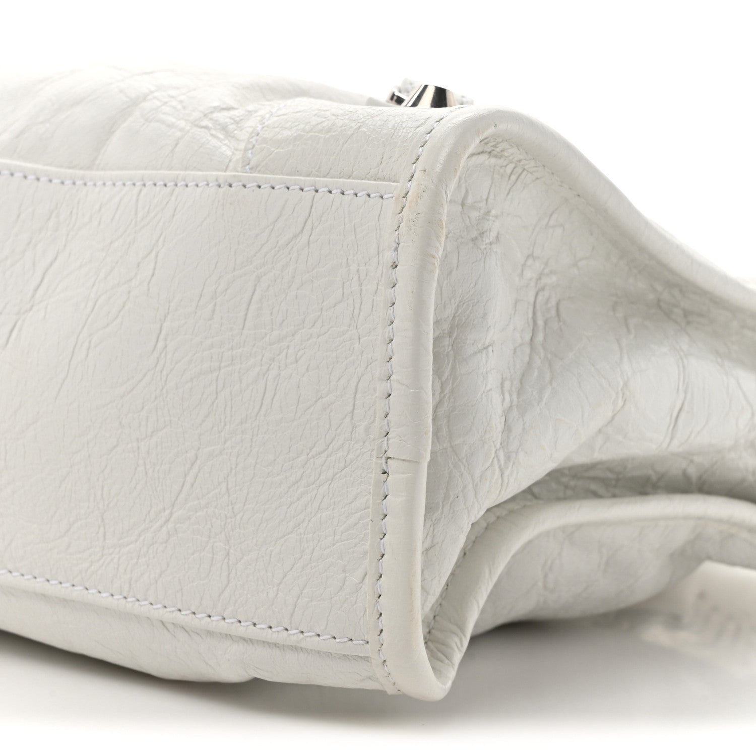 Balenciaga Agneau Silver Hardware S City White 9 of 10