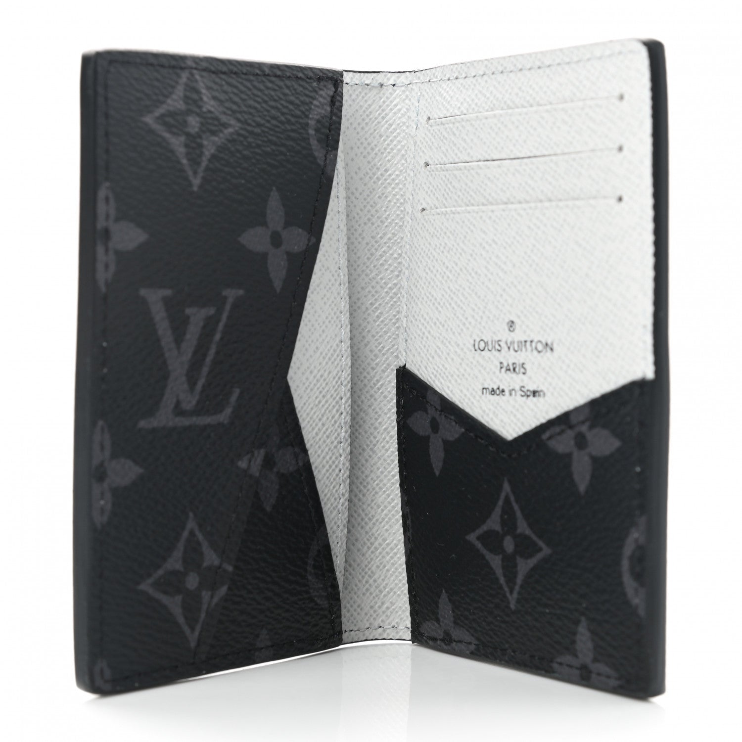 Louis Vuitton Epi Monogram Eclipse Pocket Organizer Blue Black Grey 5 of 7