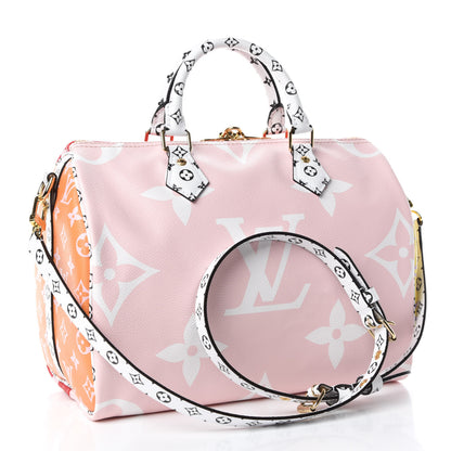 Louis Vuitton Monogram Giant Speedy Bandouliere 30 Rouge 4 of 10